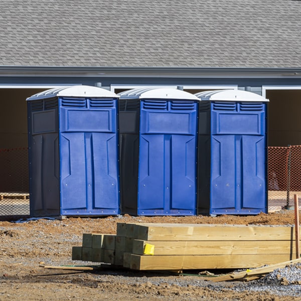 what is the expected delivery and pickup timeframe for the portable toilets in Theriot
